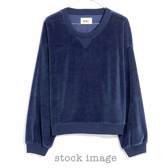 MWL Madewell Velour Pullover - Picture 6 of 13